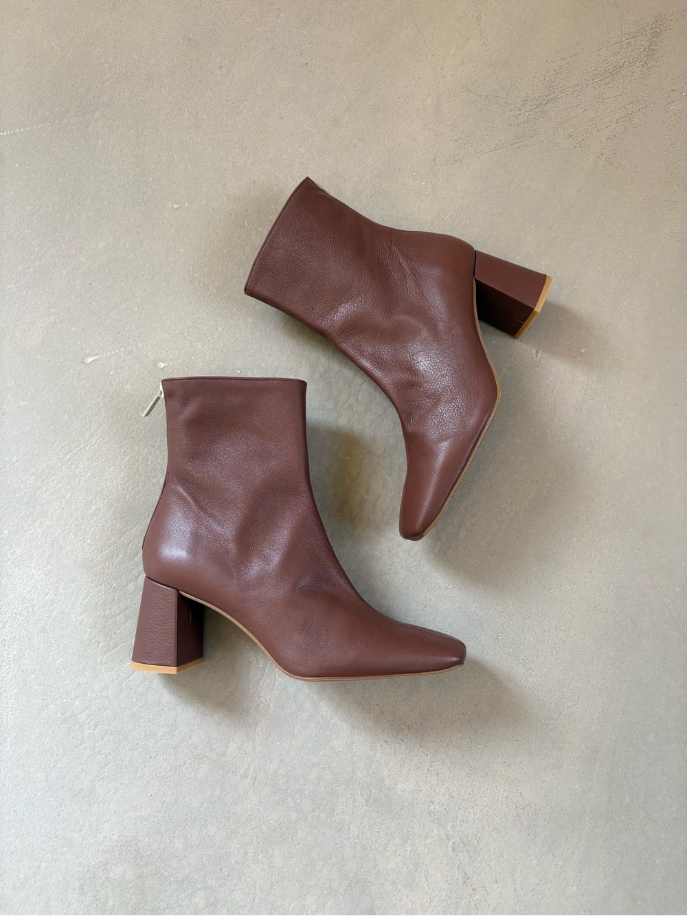 Intentionally Blank Tabatha Leather Heeled Bootie in Espresso size 39 / US 8.5